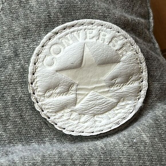 Converse Chuck Taylor Gray and White High-Tops - Picture 3 of 7